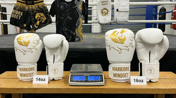 14oz vs 16oz boxing gloves comparison guide UK - Warriors Mindset