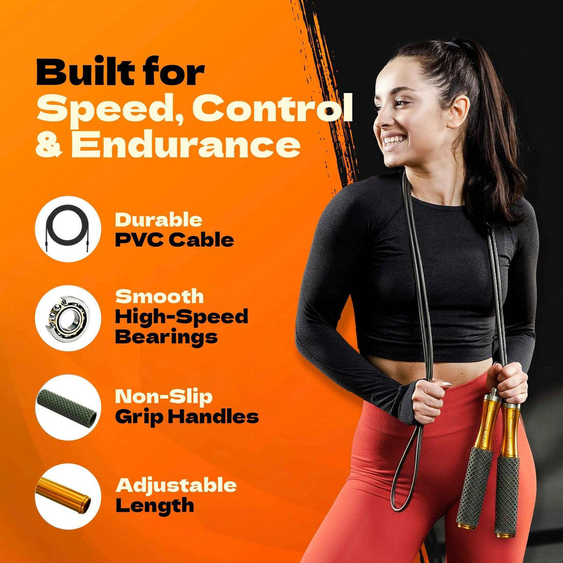 Warriors Mindset Speed Skipping Rope