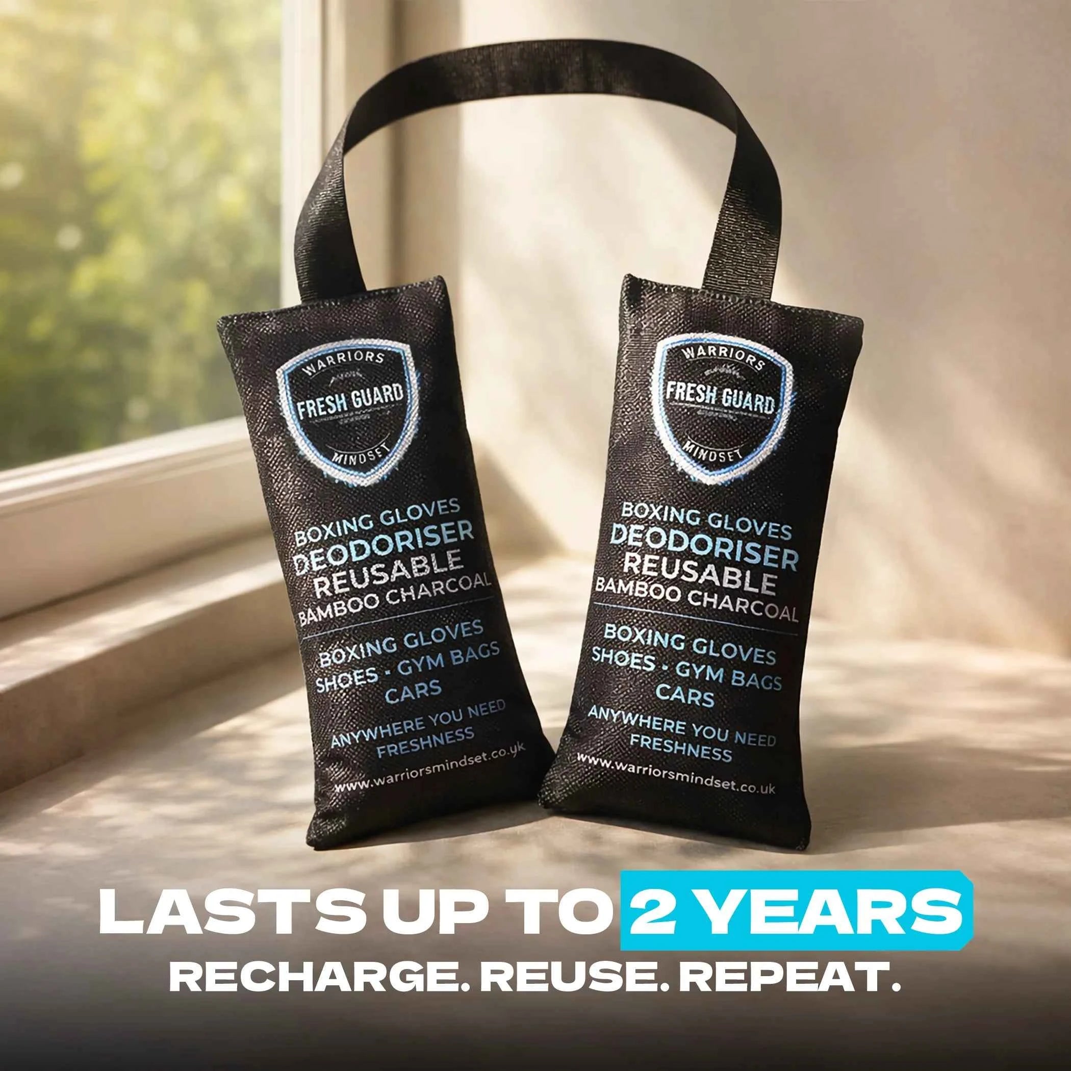 Fresh Guard recharging in direct sunlight for monthly UV reset
