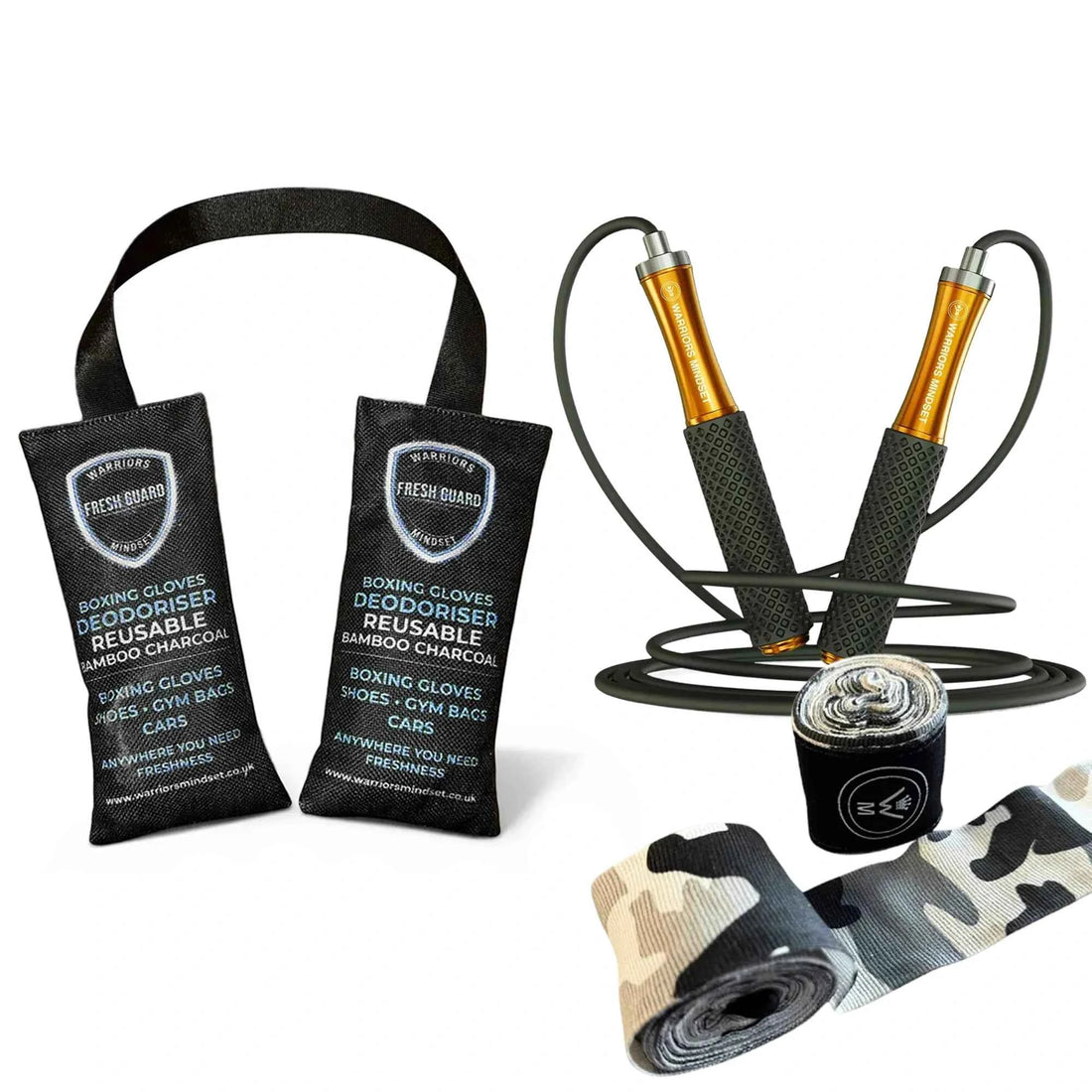 Full Training Bundle — Fresh Guard + Hand Wraps + Speed Skipping Rope