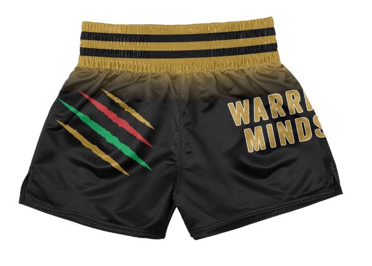 Black Muay Thai Shorts - warriors mindset