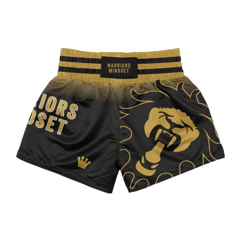 Black Muay Thai Shorts | Lion Claw Series – Warriors Mindset
