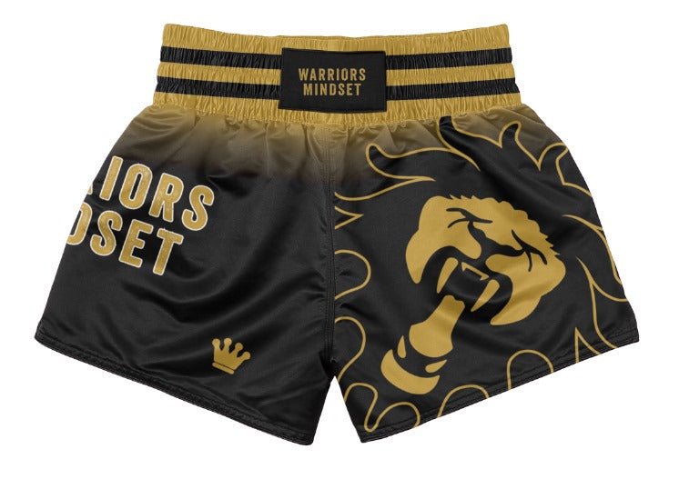 Black Muay Thai Shorts - warriors mindset