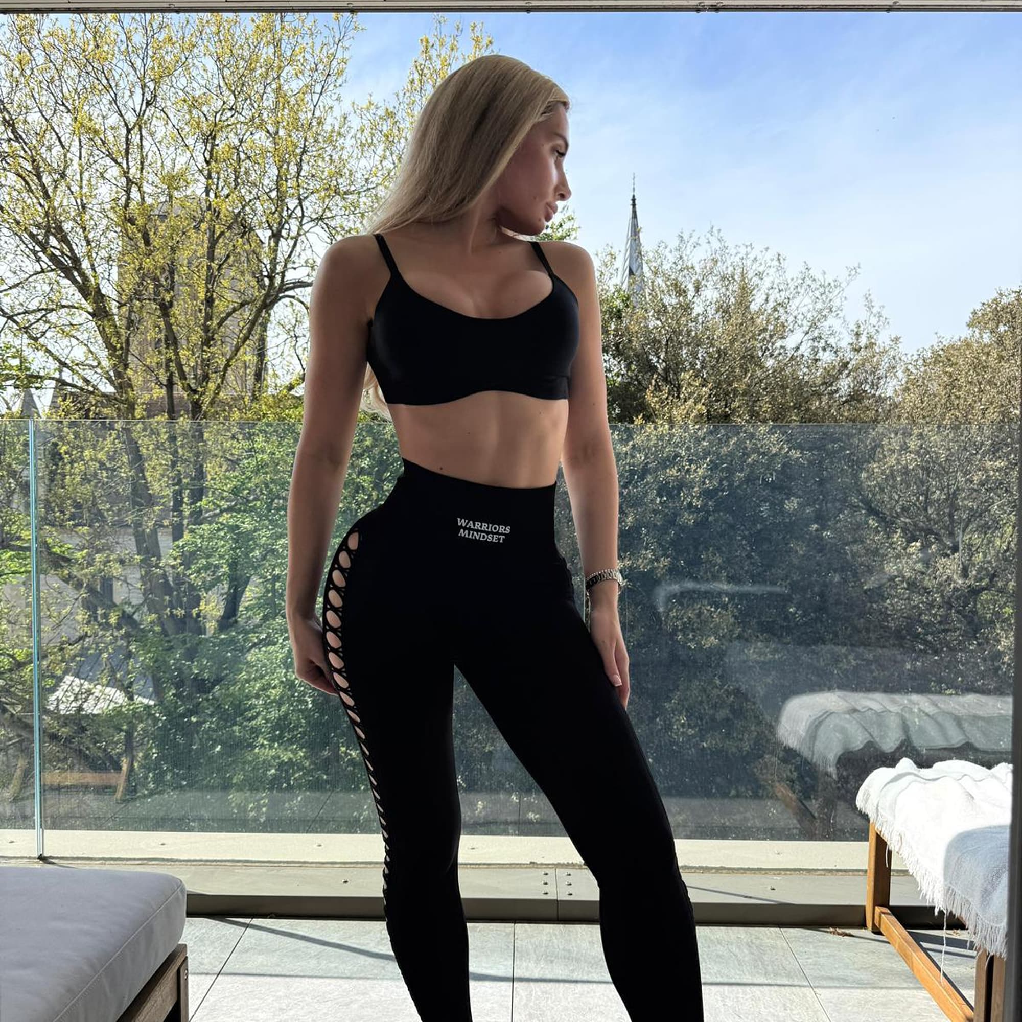 Warriors Mindset Performance Training Leggings | Breathable Side Design