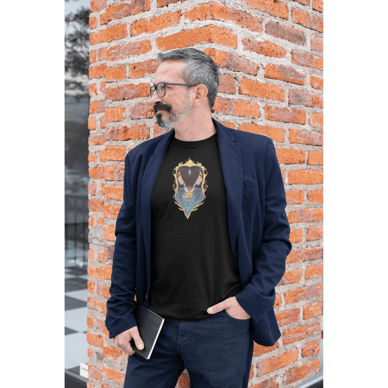 Gemini zodiac guardian t-shirt featuring the twins symbol, Archangel Michael sigil and angel wings design by Warriors Mindset