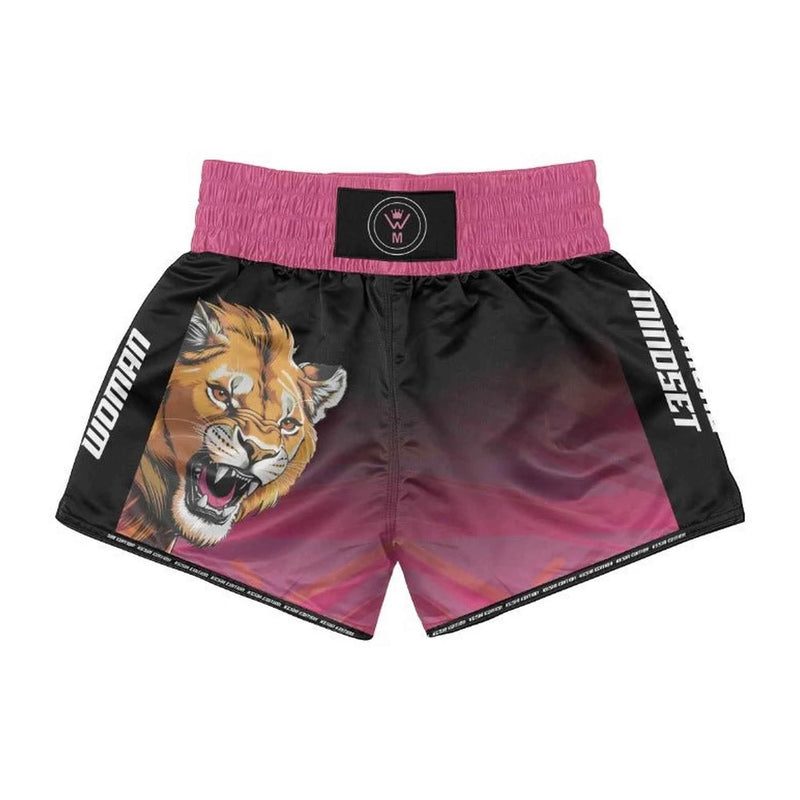 Kesia Edition Lioness Design Women Muay Thai Shorts Set
