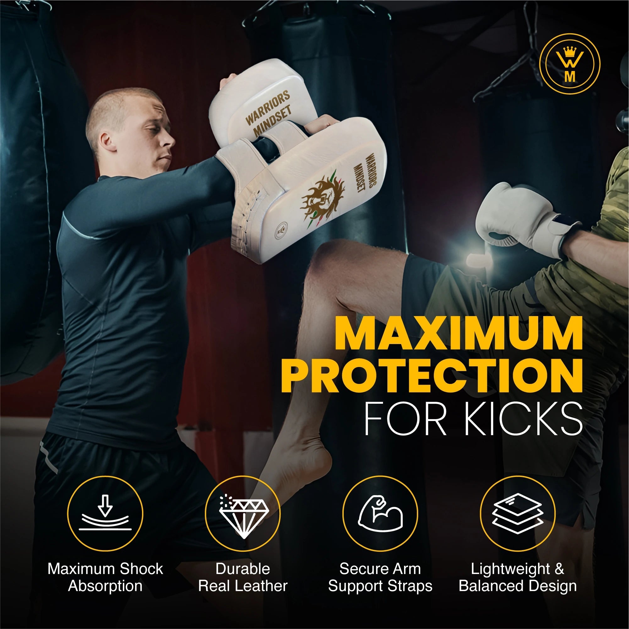 Muay Thai Shin Guards | Warriors Mindset Leg Protection for MMA & Kickboxing - warriors mindset