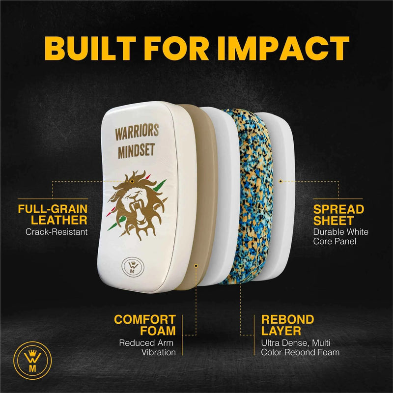 Muay Thai Pads | Warriors Mindset Thai Kick Pads - warriors mindset