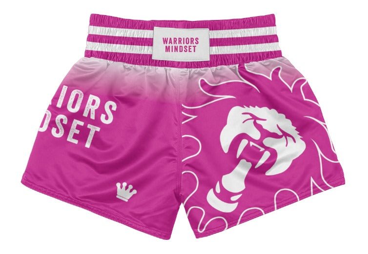 Pink Muay Thai Shorts - warriors mindset