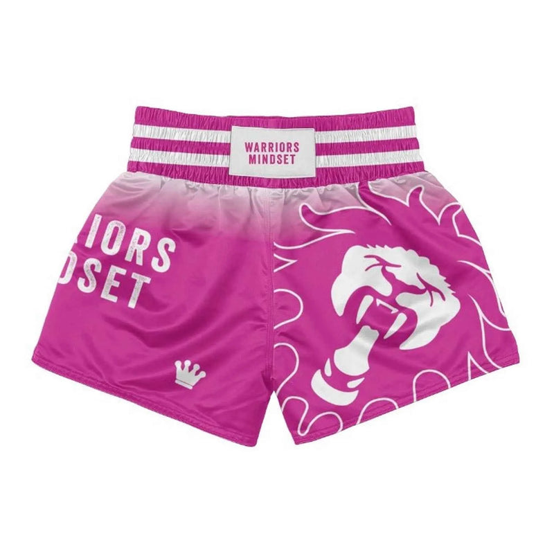 Pink Muay Thai Shorts | Lion Claw Series – Warriors Mindset