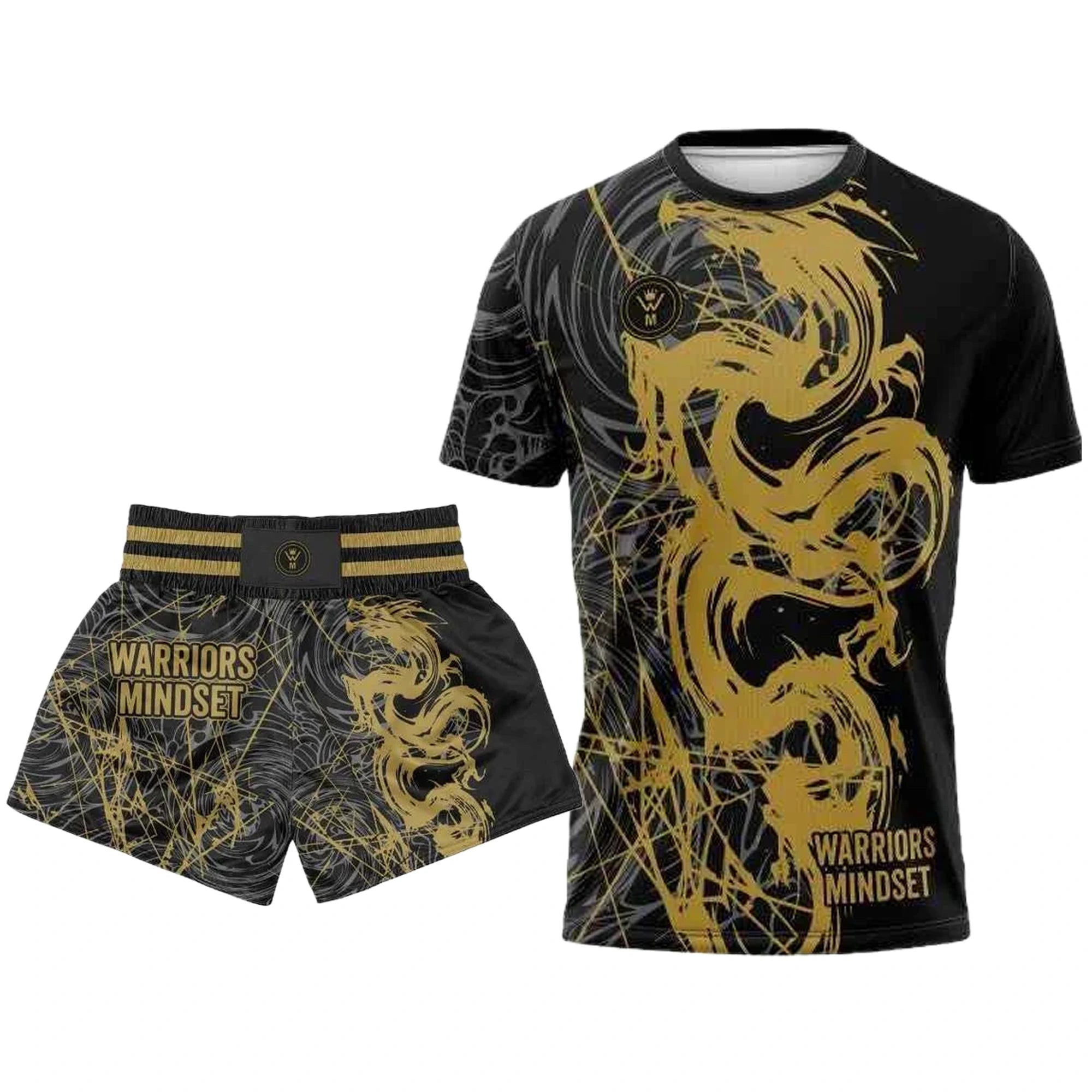 Warriors Mindset Dragon Performance Set - T-Shirt & Shorts