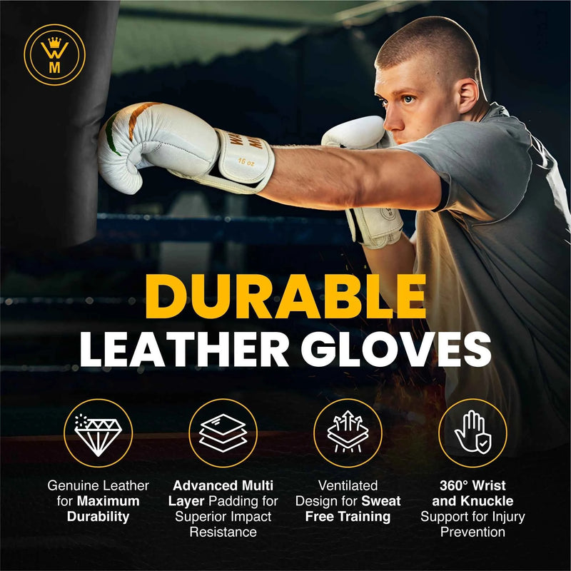 Warriors Mindset Boxing Gloves 16oz | Multi-Layer Protection