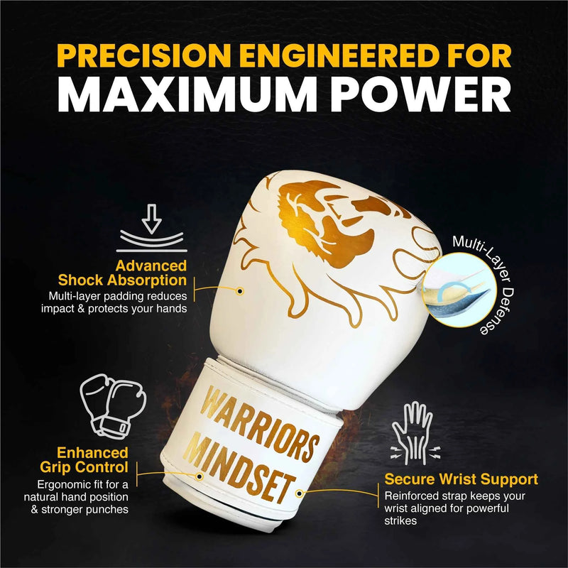 Warriors Mindset Boxing Gloves 16oz | Multi-Layer Protection