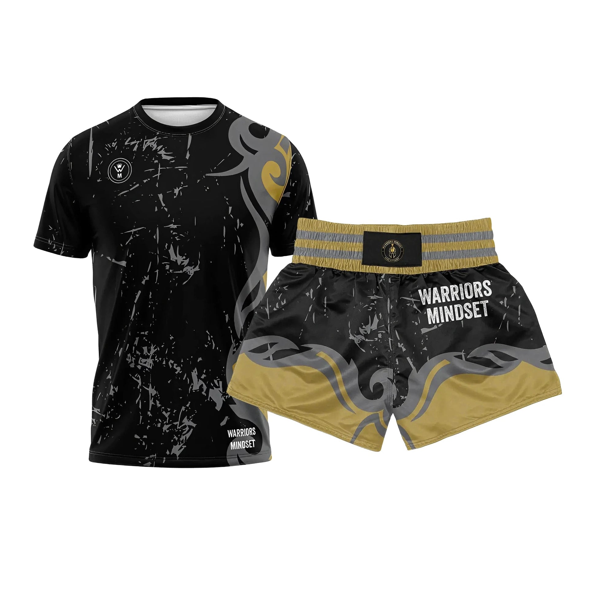 Training Outfit Bundle | Warriors Mindset T-Shirt & Shorts Set - Warriors mindset